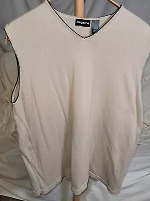 Mens L Claiborne 100% Cotton Sweater Vest • $7.50