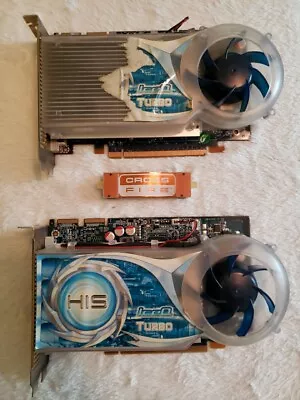 HIS HD 4670 IceQ Turbo 512MB PCIe Video Graphics Card 2 Cards And Connector • $35