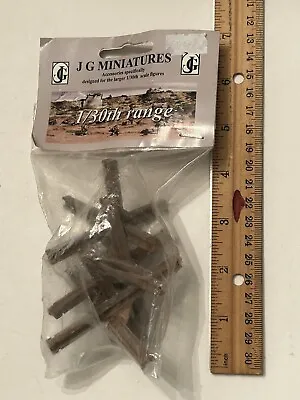 JG Miniatures 1/30the Scale Figures Tank Traps X3 - Package Damage • $19.99