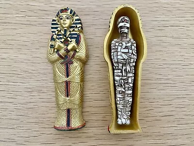 Egyptian Tutankhamen Sarcophagus Trinket Box With Mummy Pharaoh Gift Collector • £5