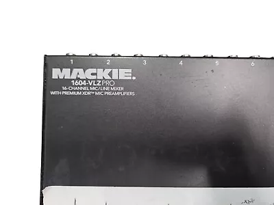 Mackie 1604-VLZ PRO Analog Stereo Powered 16 Channel Line Mixer 40W Tested Works • $139.99