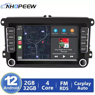 2+32GB Android 12 Car Stereo Radio GPS Navi CarPlay For VW Golf MK5 MK6 Jetta T5 • $164.99