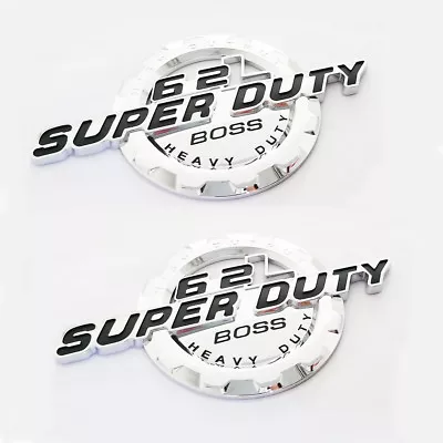 $22.57 • Buy 2x 6.2L V8 Superduty Boss Heavyduty Emblem SUPER DUTY Badge F Fits F250 F350 CH