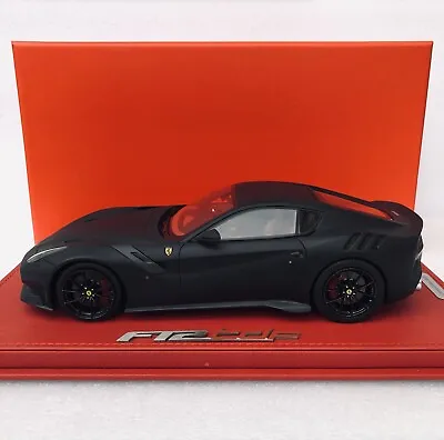 1:18 BBR Ferrari F12 TDF Matt Black With Red Interiors Red Limited 20 PCs Rare • $744.95