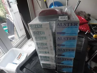 GIZEH Make Your Own  FILTER TUBES MENTHOL OR PLAIN King Size Tubing Paper/MACHIN • £4.29