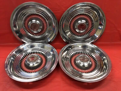 $38.99 • Buy Vintage Set Of 4 1975-78 Ford/Mercury 14  Hubcaps Comet Granada Maverick Monarch