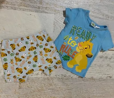 DISNEY Baby Sz 12-18 Months Pjs Pyjamas Sleepwear  THE LION KING • $10.90