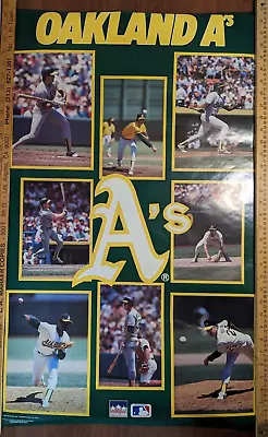 1988 Oakland Athletics A's Collage Starline Poster Gold Frame 16” X 20” MLB • $20.88