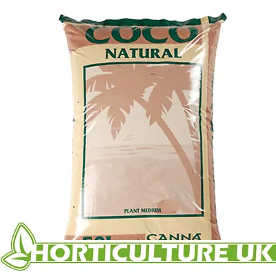 Canna Coco Natural 50 Litres Growing Medium Bag Media Soil Potting • £19.99