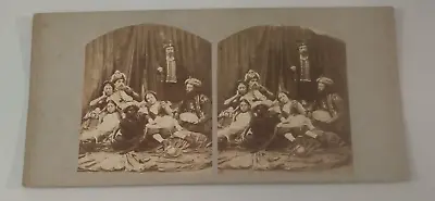 Hookah Arab Scene Stereoview Photo • $55