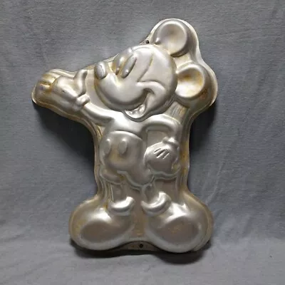 Vintage 1995 Wilton Walt Disney Mickey Mouse Full Body Metal Cake Baking Pan • $12.95