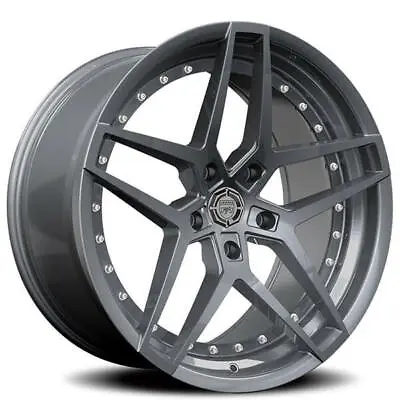 (4) 22  Lexani Wheels Spike Gunmetal Rims(B45) • $2339