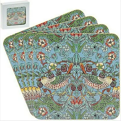 Set Of 4 Strawberry Thief William Morris The Leonardo Collection Coasters • £8.57