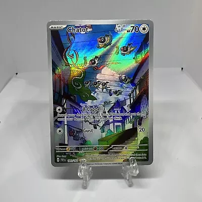 NM Pokemon Temporal Forces Chatot Illustration Rare Full Art 181 181/162 A • $0.99