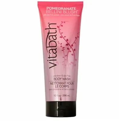 Vitabath POMEGRANATE BELLINI BLUSH Body Wash 10 Fl Oz  NEW - SEALED Paraben Free • $12.82