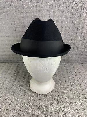 Vintage 60’s Men's Black Felt Fedora Hat By Adam Sovereign New York • $63.11