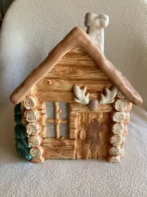 Treasure Craft Log Home Cookie Jar New Without Box • $23.95