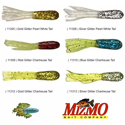 Mizmo Tubes Crappie Panfish DUSTERS 1.5 Inch Any Color 15 Count Pack • $5.99