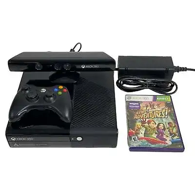 Microsoft Xbox 360 E Console Kinect Adventures 4 GB System Bundle 1538 • $119.99