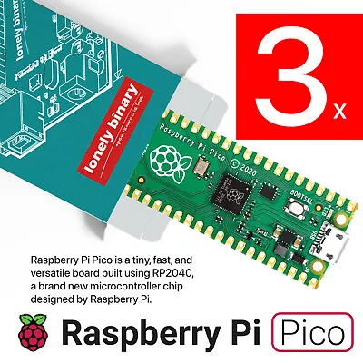 $118.94 • Buy LONELY BINARY Raspberry Pi Pico RP2040 Microcontroller MicroPython Board Arduino