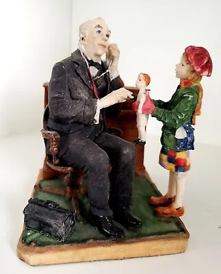 $19.95 • Buy Norman Rockwell 'doctor And The Doll' Dave Grossman Porcelain Figurine 
