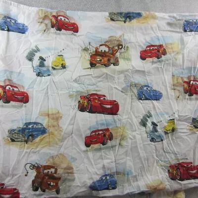 Pottery Barn Kids Disney Pixar Cars Top Sheet ORGANIC Cotton 66x96 Bedding TWIN • $19.99