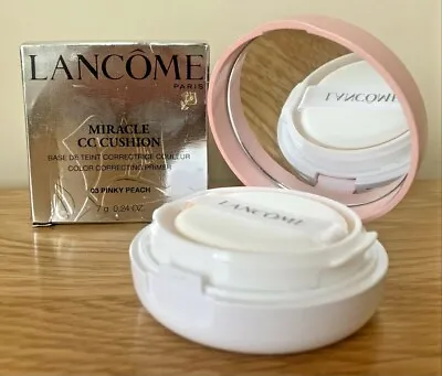 LANCOME Miracle CC Cushion Colour Correcting Primer In 03 Pinky Peach - 7g • £14.99