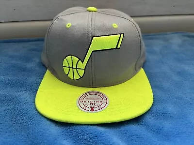 Utah Jazz Hat Basketball Jersey NBA Baseball Cap Snap Back Mitchell & Ness • $4.99