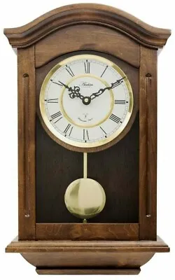 Acctim Wooden Radio Controlled Chiming Battery Wall Clock 76076 - SCRUFFY BOX • £149.95