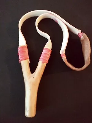 Vintage Hand-crafted Wooden Slingshot Toy • $9.99