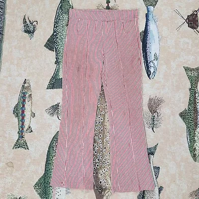 Vintage 1970s Miss Holly Striped Flare Pants 100% Polyester Flare • $25