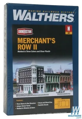 Walthers 933-3224 Merchant's Row II Kit N Scale Train • $33.99