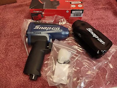 New!!! SNAP ON MG325MB 3/8  DRIVE IMPACT WRENCH Blue & OEM MUFFLER KIT & COVER • $259