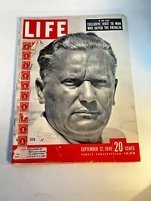 LIFE Magazine September 12 1949 • $20