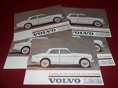 SIX 1962 VOLVO 122 BROCHURE / 62 CATALOG WHOLESALE LOT Of 6 ORIGINAL RK 395 • $10.99