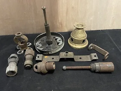 Lot Vintage Cast Iron Mounting Hardware Parts For Light Fixture Chandelier Parts • $22.99