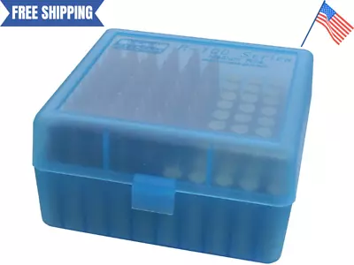 MTM 100 Round Flip-Top Rifle Ammo Box 22-25 308 W Blue3.05-Inch • $9.30