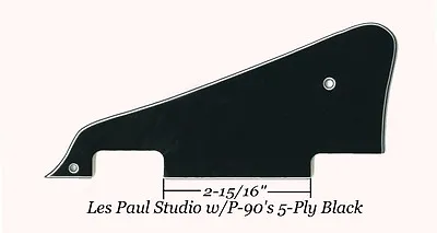 Les Paul LP Studio Black 5-Ply Pickguard Made For Gibson Epiphone Project NEW • $34.99