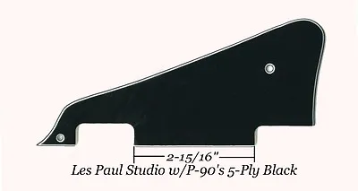 Les Paul LP Studio Black 5-Ply  Pickguard W/Hardware Gibson Epiphone Project NEW • $39.99