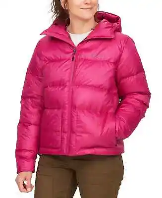 MARMOT Guides Down Womens M Hooded Parka/Jacket/Coat Fuchsia NEW $275 • $129.99