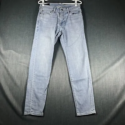 Abercrombie & Fitch Mens Jeans Light Blue Stretch Super Skinny Size 29x30 Cotton • $8.95