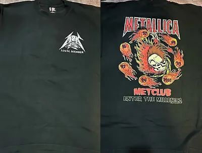 Metallica Shirt Xl 2000 Vintage M2k Metclub Millenica Loyal Member • $118.01