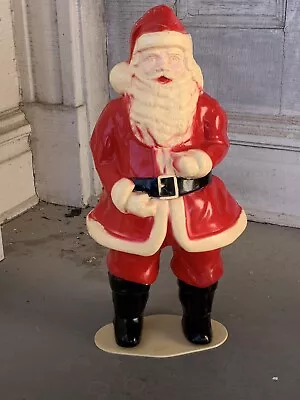 VTG Union Products Hard Plastic Christmas SANTA CLAUSE Lighted Blow Mold (16A) • $65