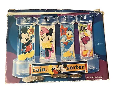 Rare Adorable DISNEY Coin Sorter Bank Mickey Mouse Minnie Donald Duck Daisy • $19.95