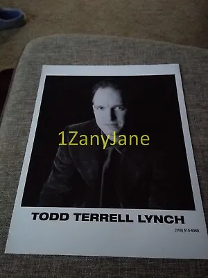 P685 Band 8x10 Press Photo PROMO MEDIA TODD TERRELL LYNCH B & W 1 MAN • $14.15