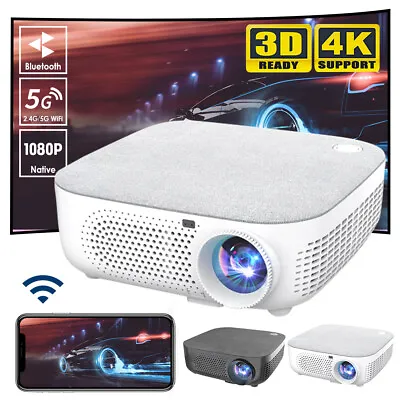 2.4G/5G WiFi Bluetooth 4K Projector LED Home Theater Projector HDMI/USB/Audio • $152.94