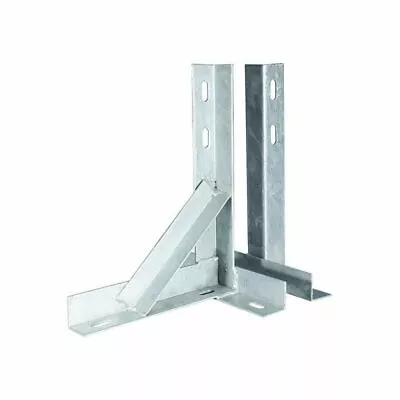 12 Inch Galvanised T&K Wall Mount Bracket For TV Aerial Or Satellite Dish • £23.95