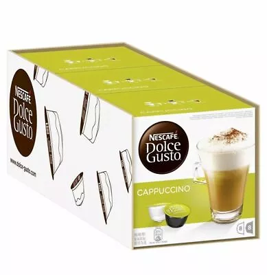 NESCAFE Dolce Gusto Cappuccino 24 Coffee And 24 Milk Pods Capsules Brand New • $37