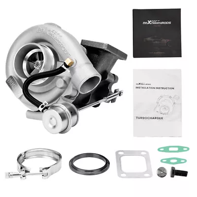 T3 T04E Turbo V-Band 400+HP  Turbocharger For 1.5L-2.5L 4 6 Cyl Oil Cooled • $201.53