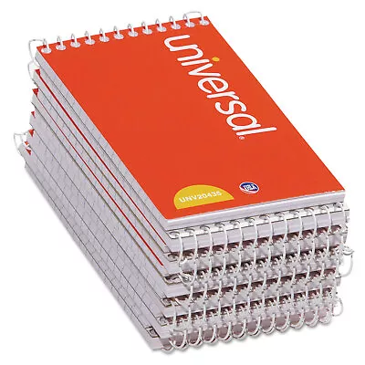 Universal Wirebound Memo Books Narrow Rule 3 X 5 White 12 50-Sheet Pads Pack • $12.37